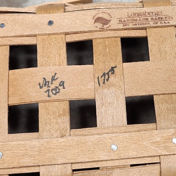 Longaberger Vintage Colorful Rectangle Baking Dish Basket - Picture 12 of 12